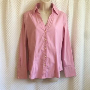 Express pink button down shirt size medium